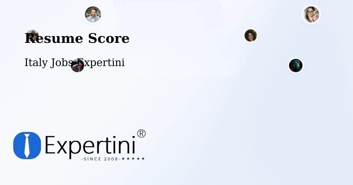 Resume Score & Job Description Match Tool – Albuzzano - Italy Jobs Expertini